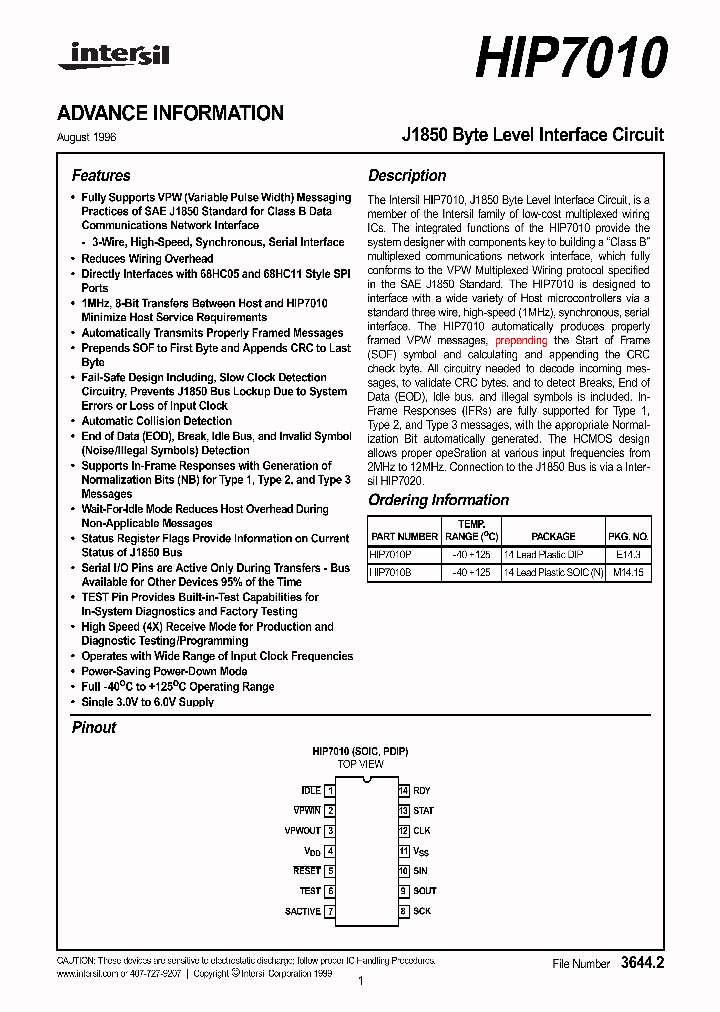 HIP7010_40951.PDF Datasheet