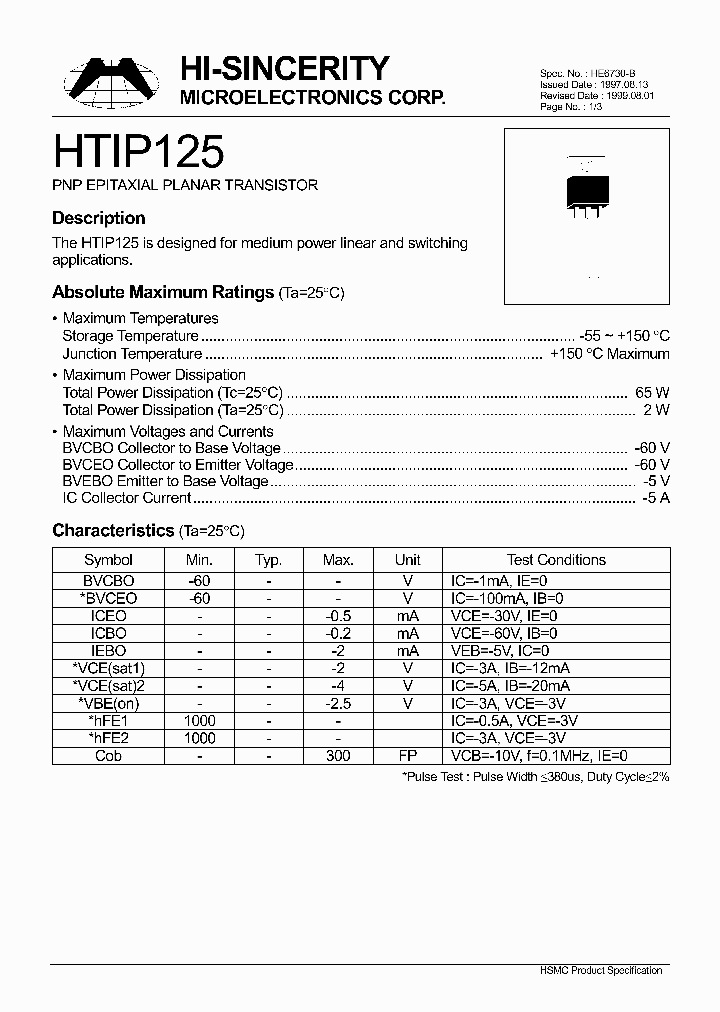 HTIP125_177212.PDF Datasheet