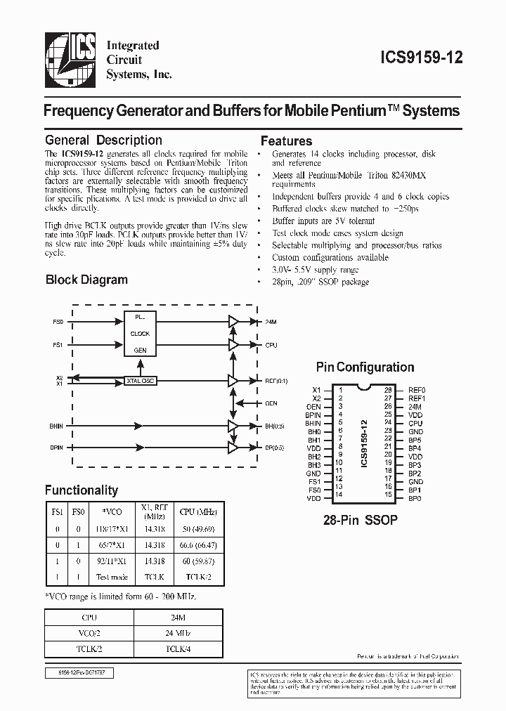 ICS9159-12_118855.PDF Datasheet