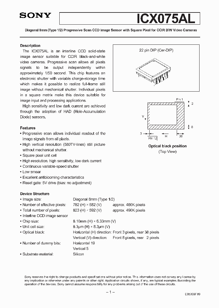 ICX075AL_41138.PDF Datasheet
