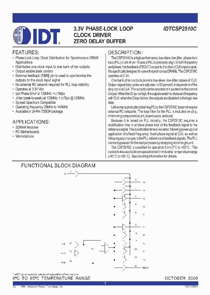 IDTCSP2510C_113276.PDF Datasheet