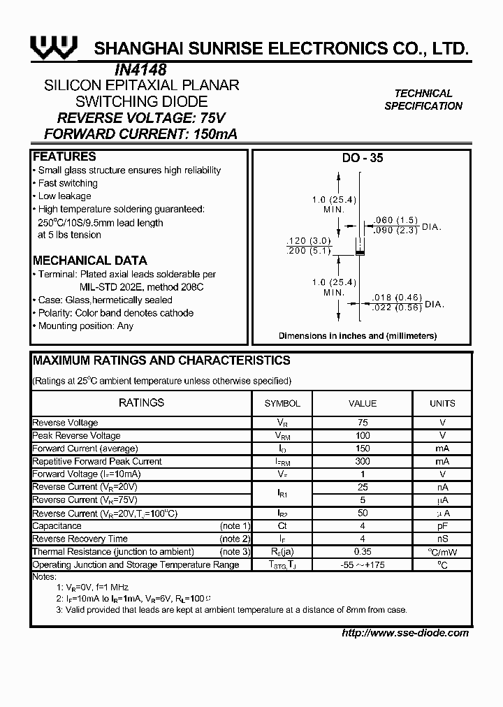 IN4148_160504.PDF Datasheet