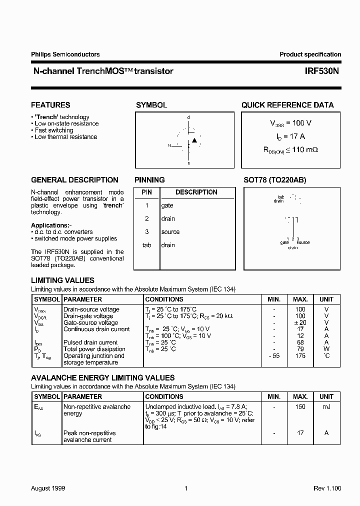 IRF530N_4969.PDF Datasheet