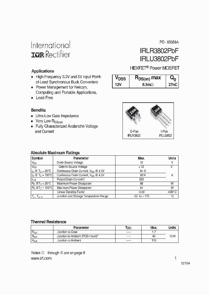 IRLU3802PBF_62579.PDF Datasheet