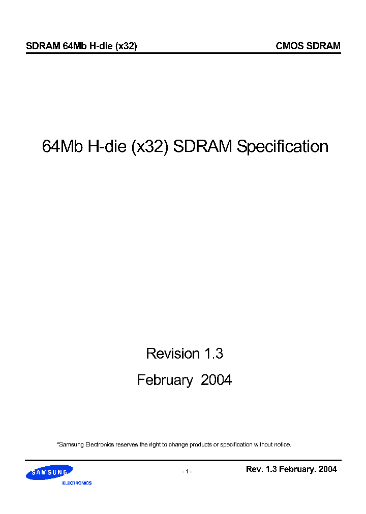 K4S643232H-TC70_71307.PDF Datasheet