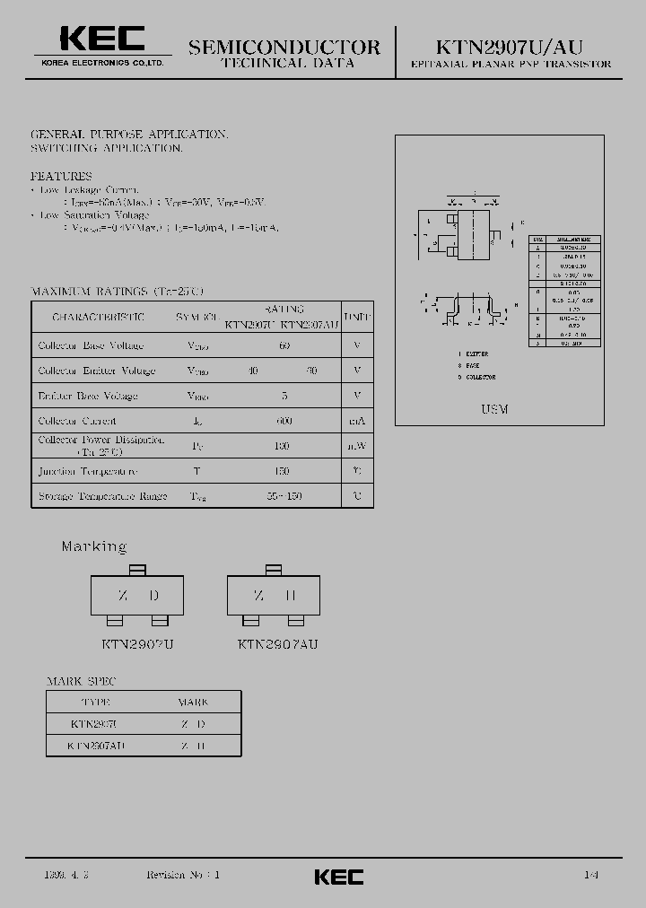 KTN2907AU_173805.PDF Datasheet