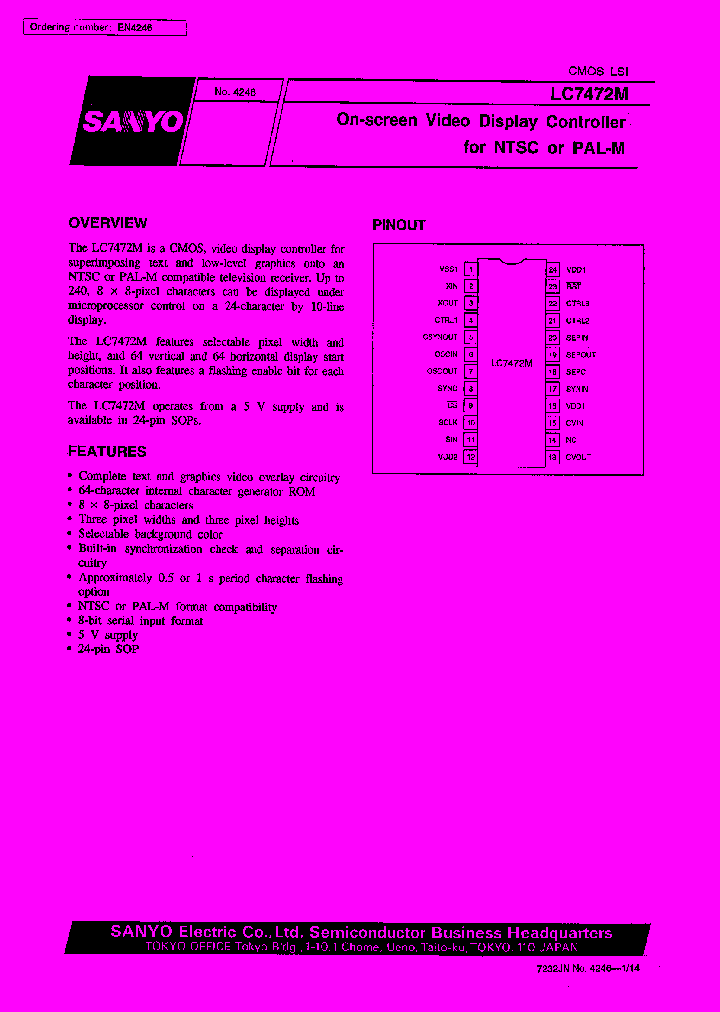 LC7472_27863.PDF Datasheet