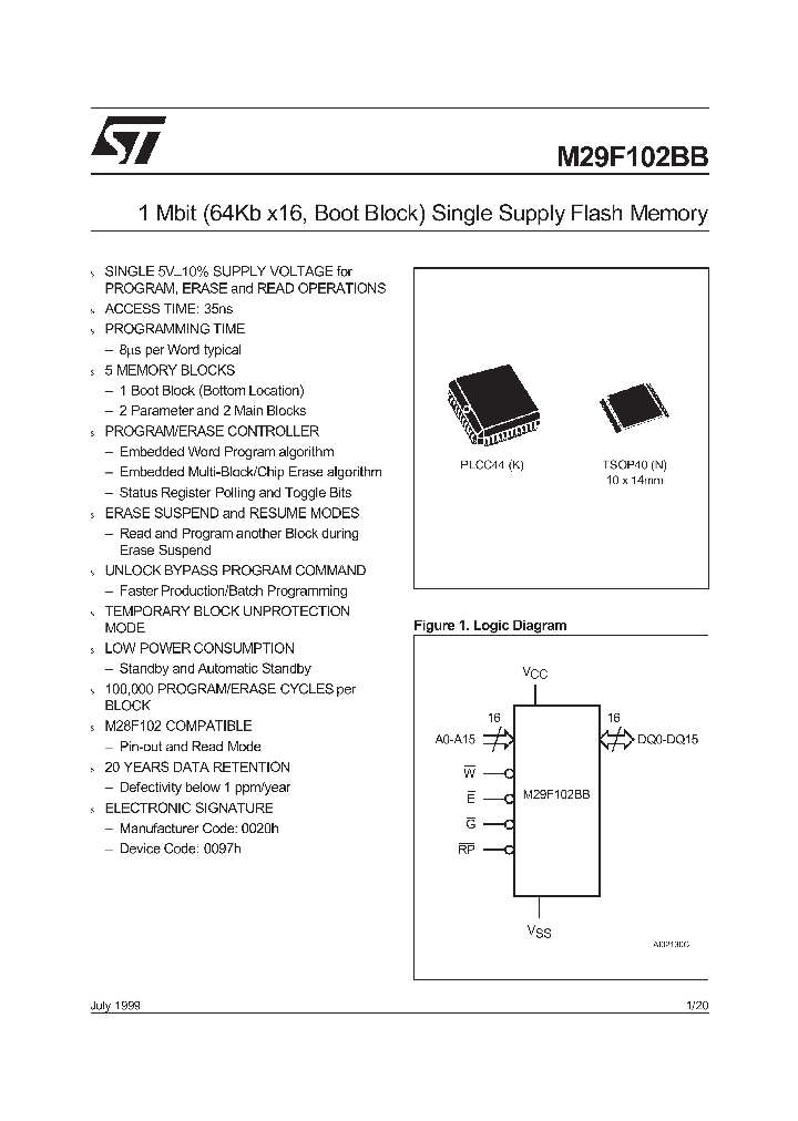 M29F102BB_179658.PDF Datasheet