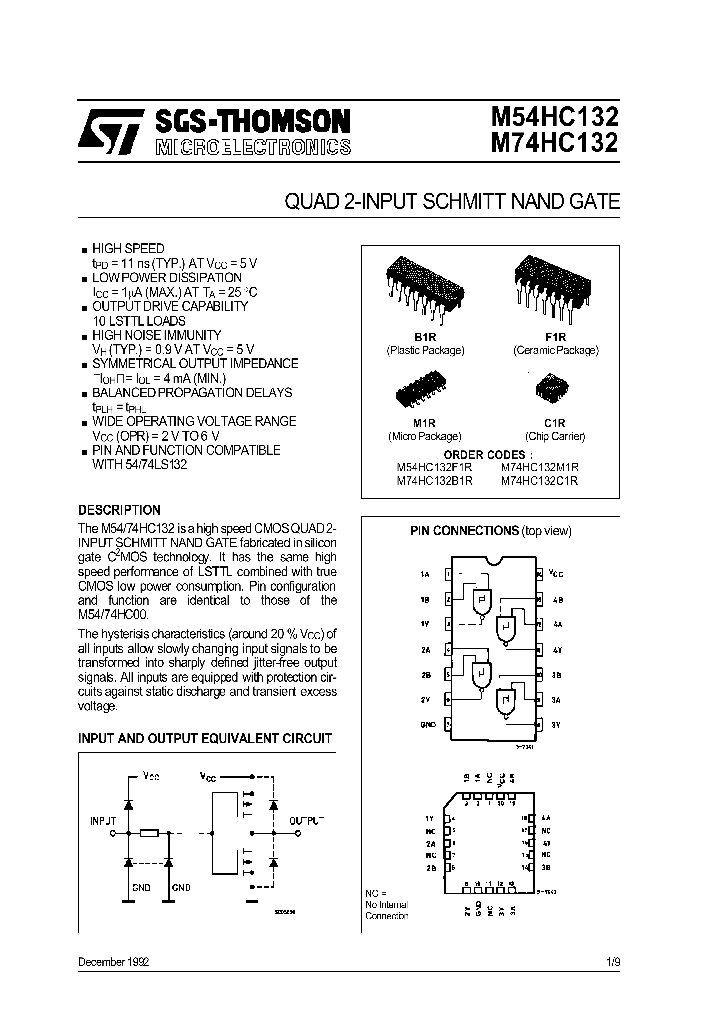 M74HC132_80036.PDF Datasheet