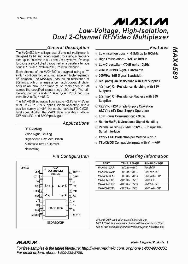 MAX4589_82116.PDF Datasheet