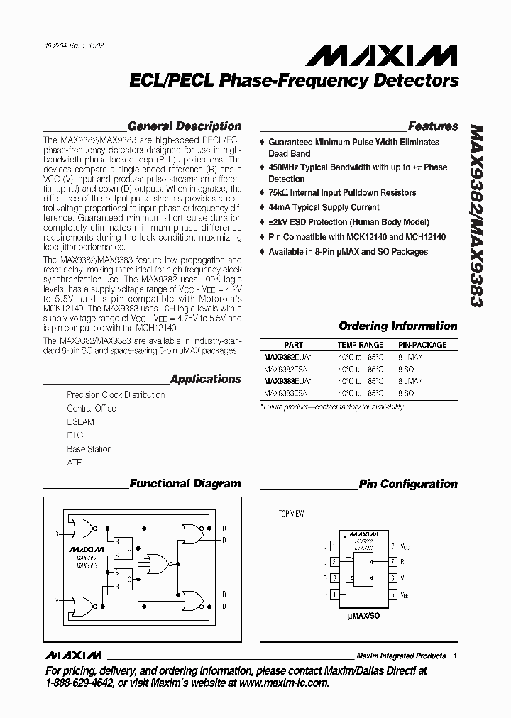 MAX9382_170307.PDF Datasheet