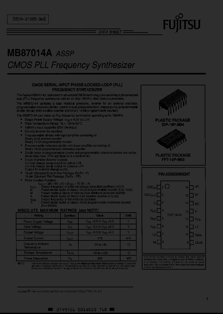 MB87014_131951.PDF Datasheet