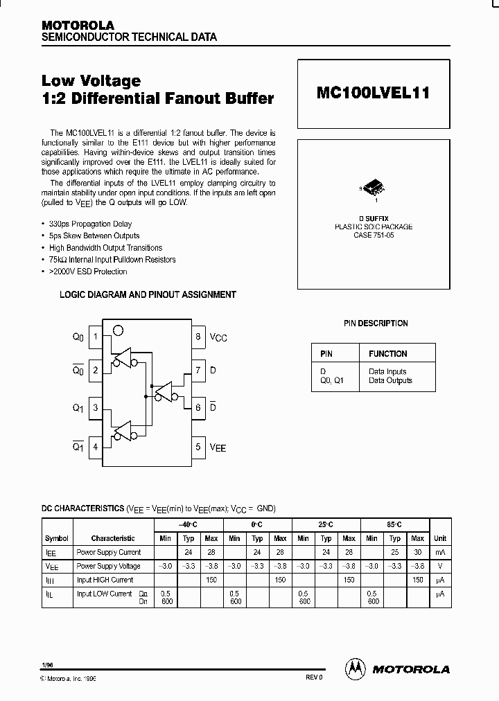 MC100LVEL11_84903.PDF Datasheet