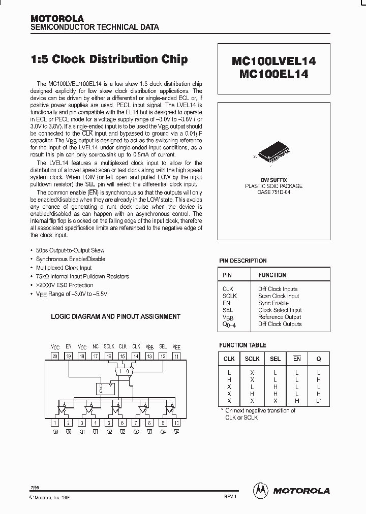 MC100LVEL14_84909.PDF Datasheet
