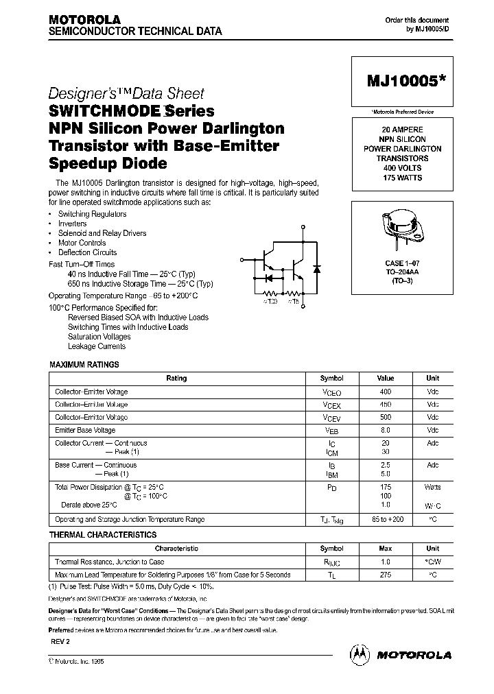 MJ10005_120894.PDF Datasheet