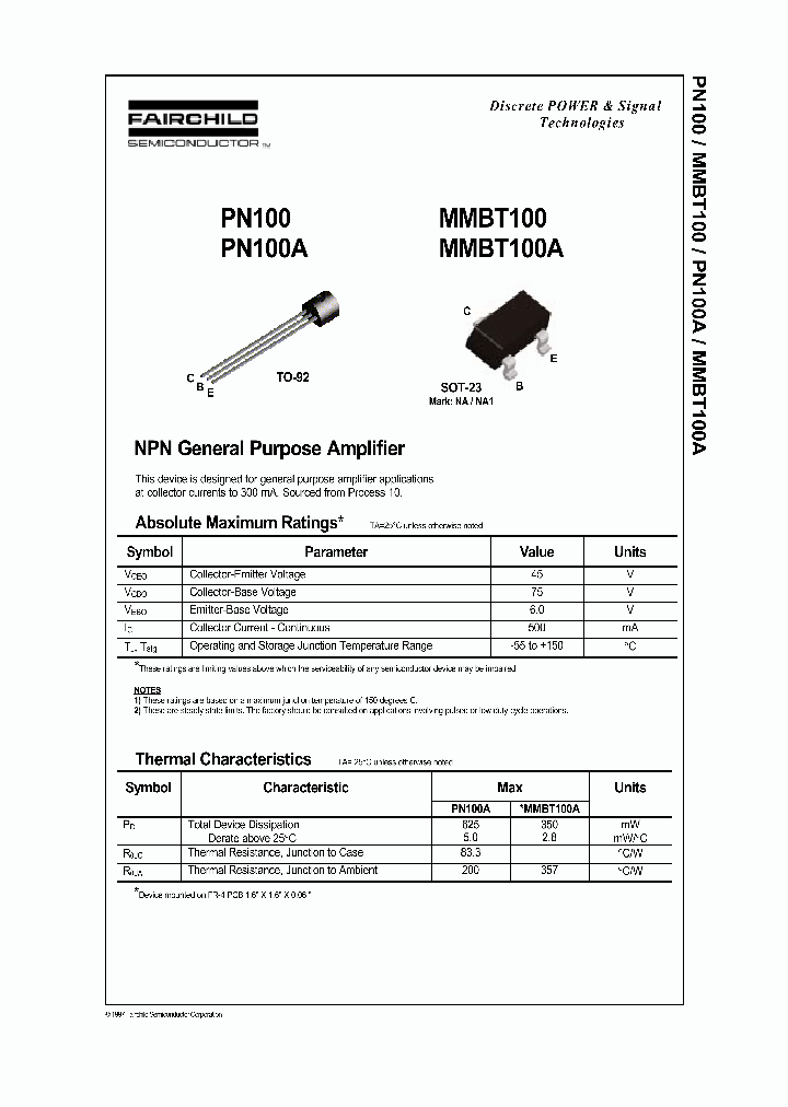 MMBT100_130846.PDF Datasheet