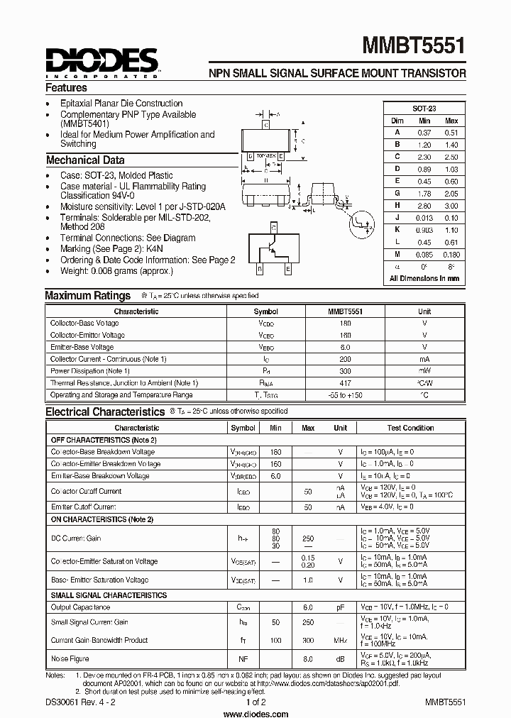 MMBT5551-7_161487.PDF Datasheet