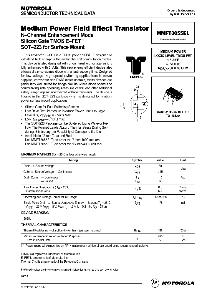 MMFT3055EL_120286.PDF Datasheet