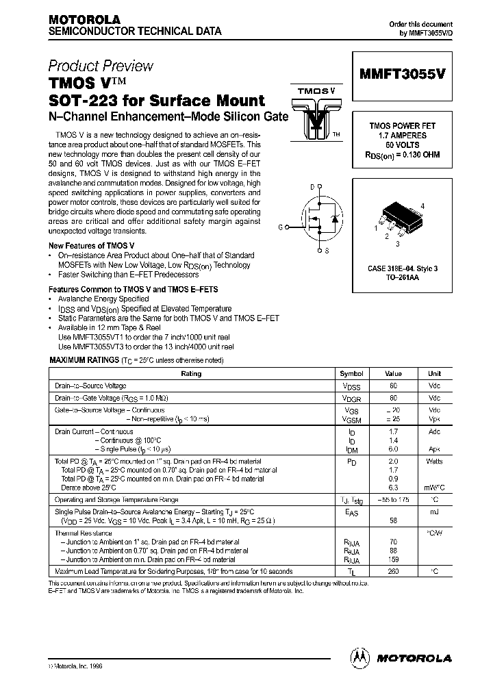 MMFT3055V_120287.PDF Datasheet