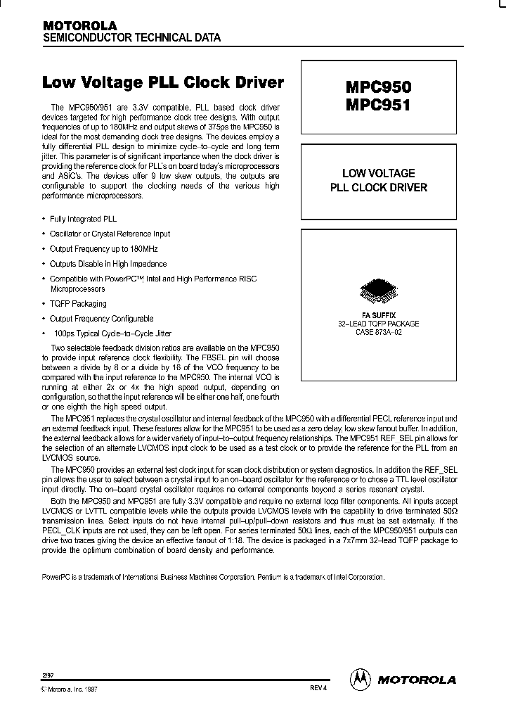 MPC950_81950.PDF Datasheet