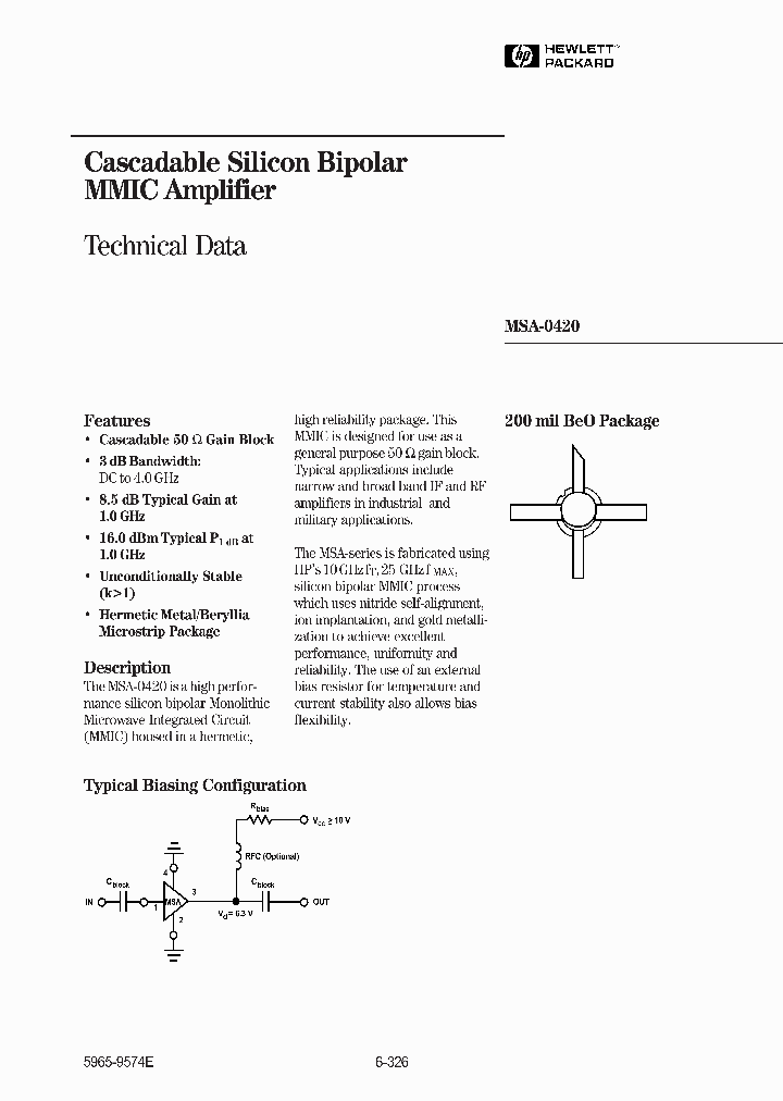 MSA-0420_102419.PDF Datasheet