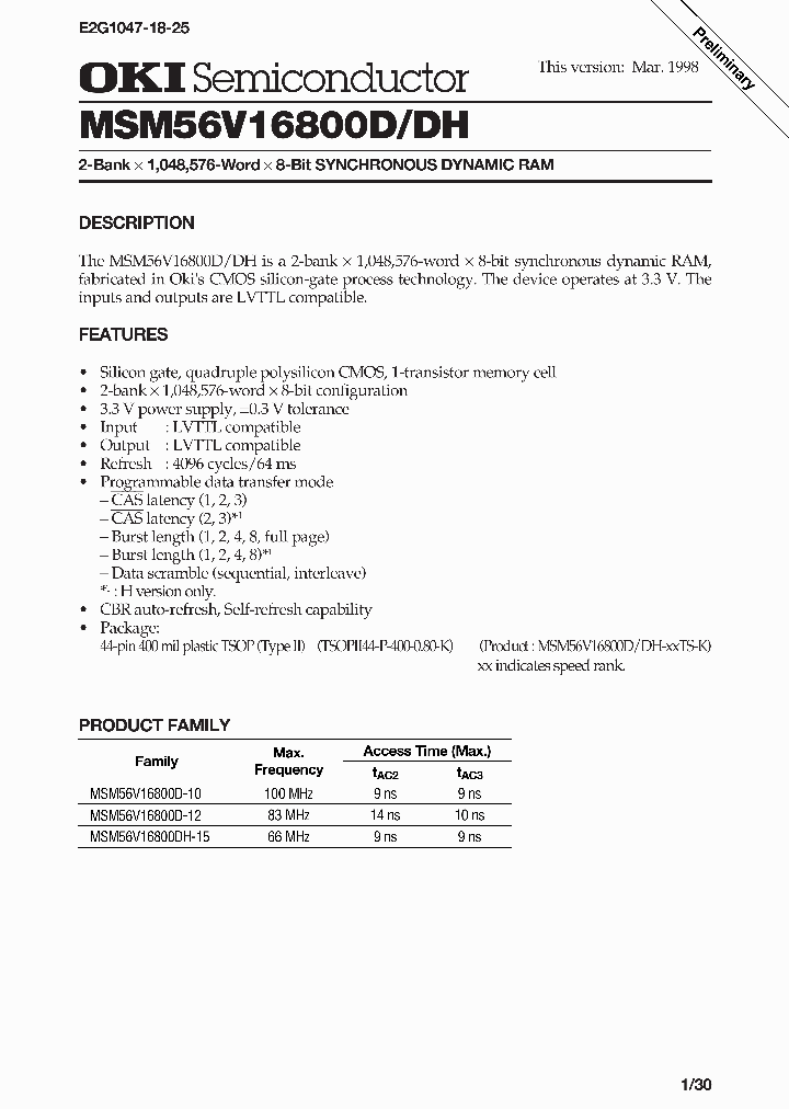 MSM56V16800D_149924.PDF Datasheet