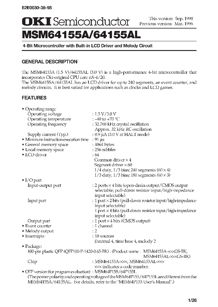 MSM64155A_117955.PDF Datasheet