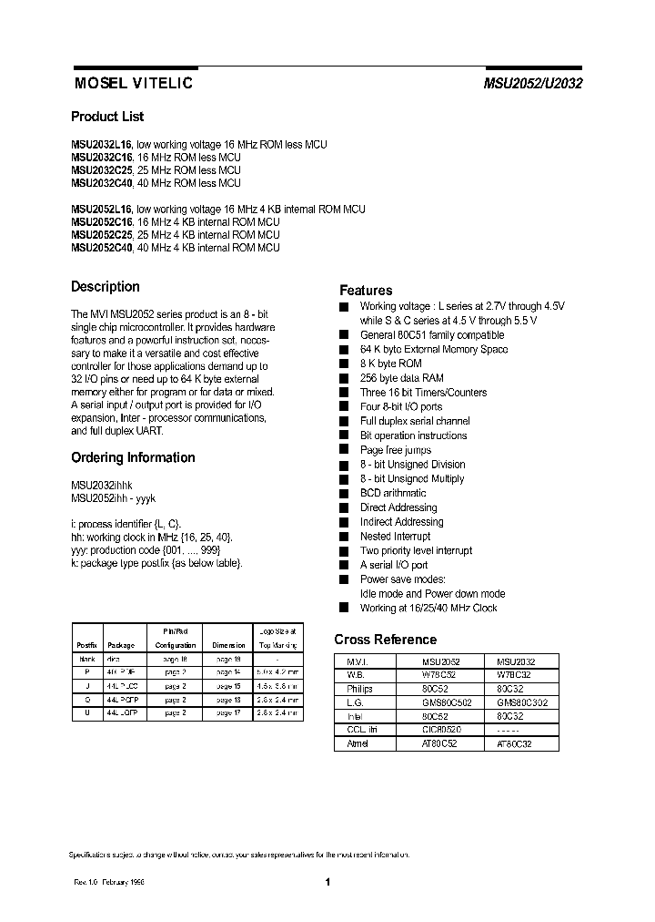 MSU2032C16_62244.PDF Datasheet