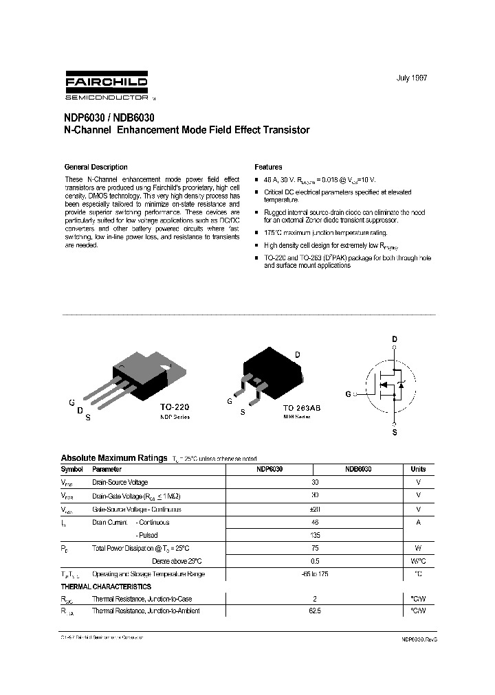 NDB6030_143919.PDF Datasheet