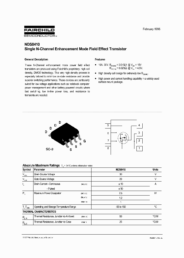 NDS8410_173885.PDF Datasheet