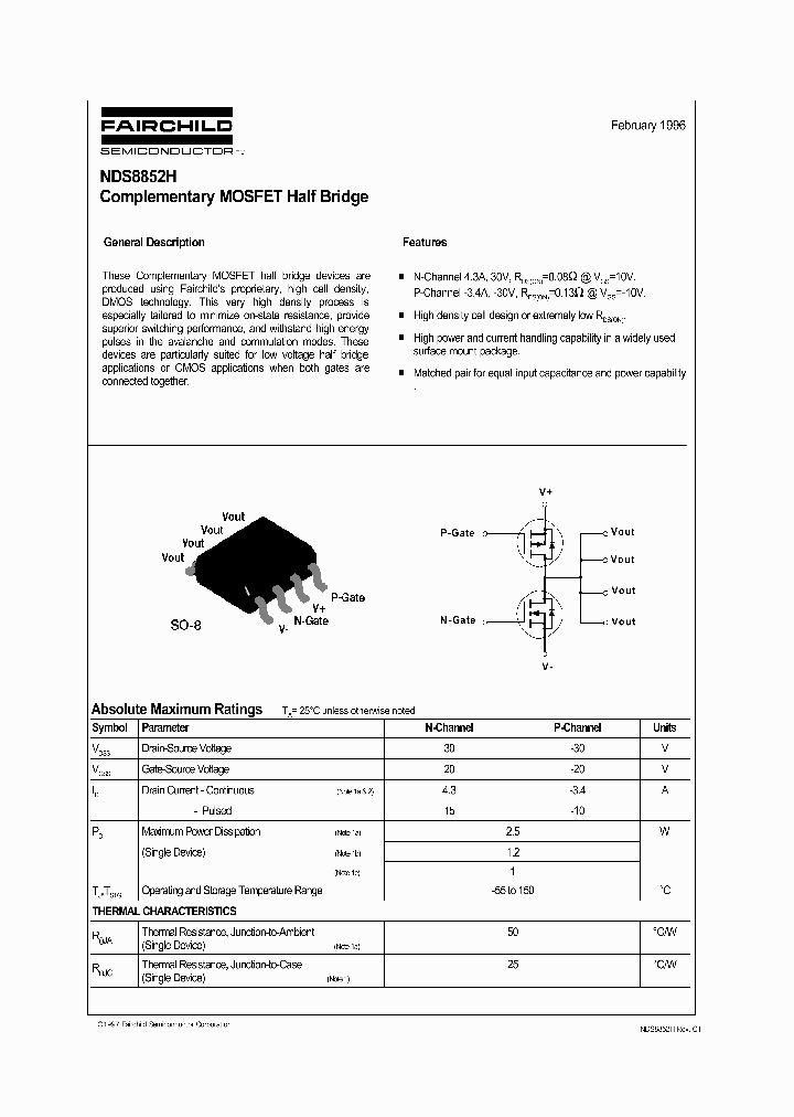 NDS8852H_155688.PDF Datasheet