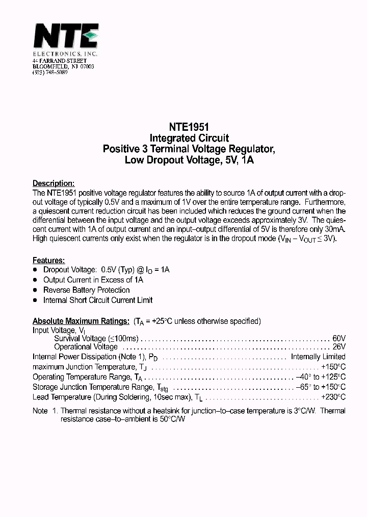 NTE1951_69791.PDF Datasheet