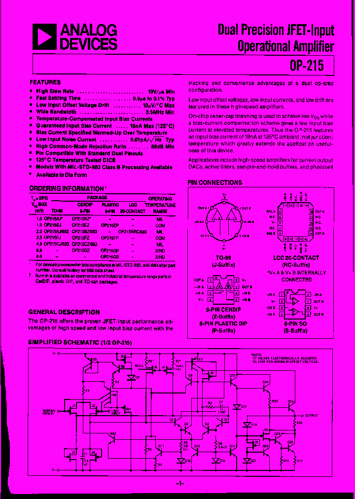 OP215_155799.PDF Datasheet