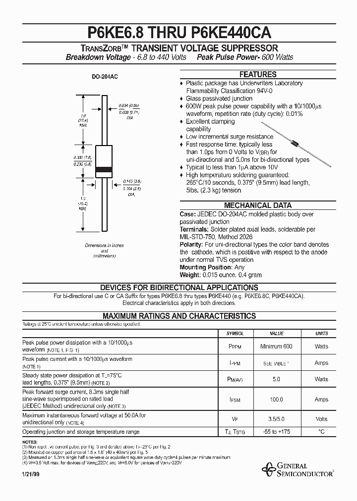 P6KE200_2676.PDF Datasheet