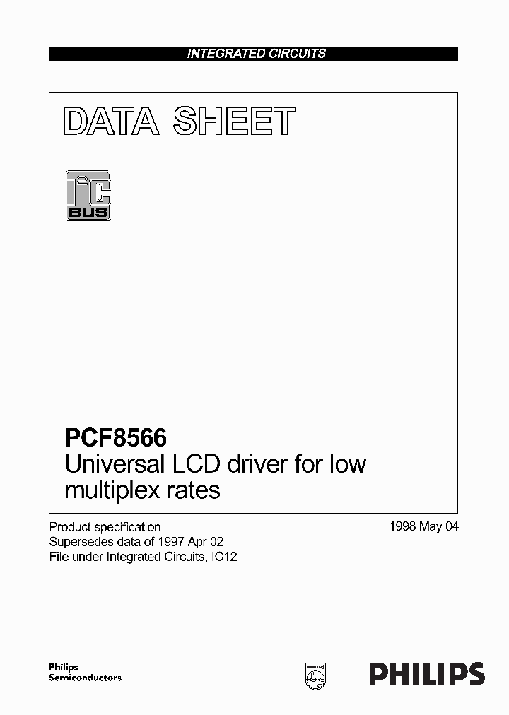PCF8566_93427.PDF Datasheet