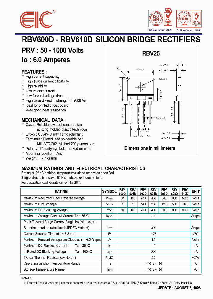 RBV600D_58504.PDF Datasheet