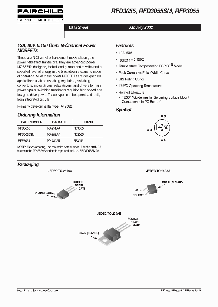 RFD3055SM_84400.PDF Datasheet