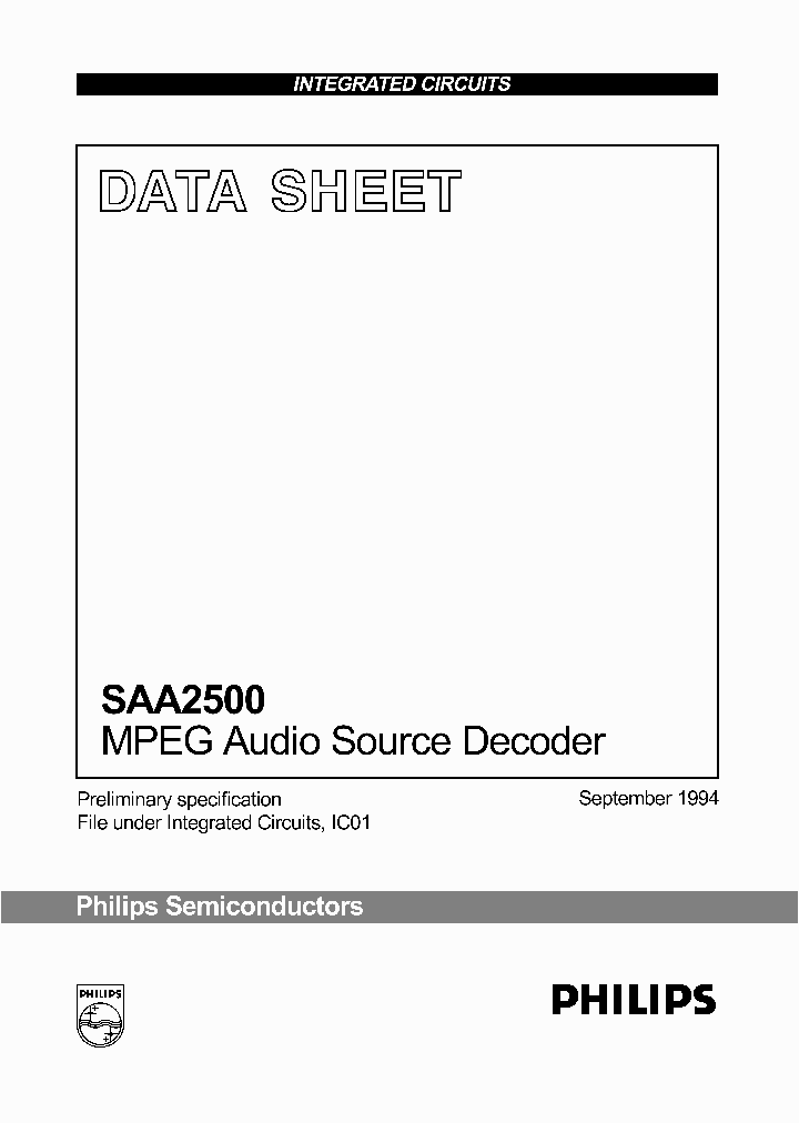 SAA2500_168223.PDF Datasheet