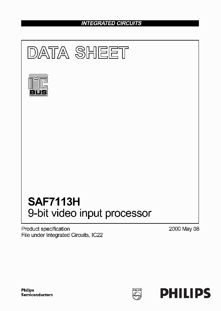 SAF7113_93682.PDF Datasheet