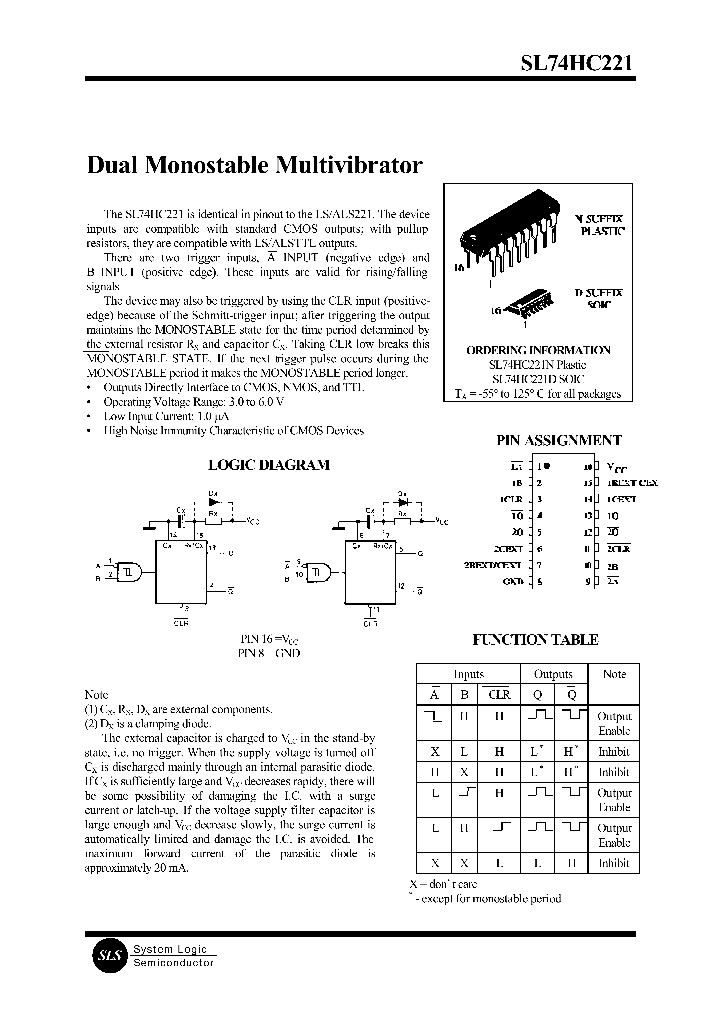 SL74HC221_18643.PDF Datasheet