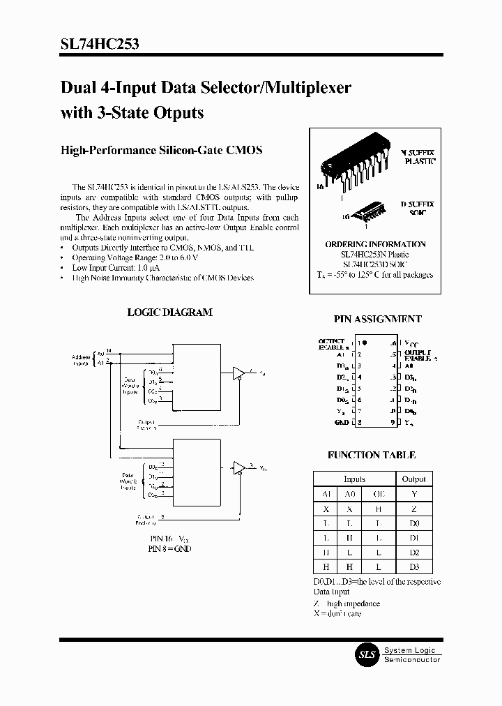 SL74HC253_95664.PDF Datasheet