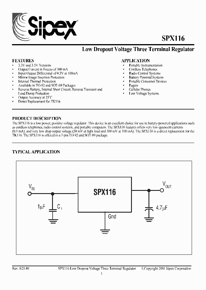 SPX116_186445.PDF Datasheet