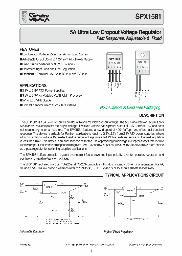 SPX1581_132262.PDF Datasheet