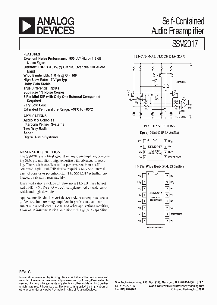 SSM2017_36180.PDF Datasheet