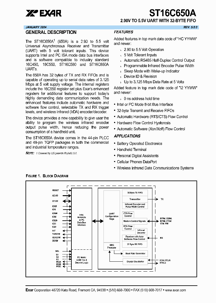ST16C650_14784.PDF Datasheet
