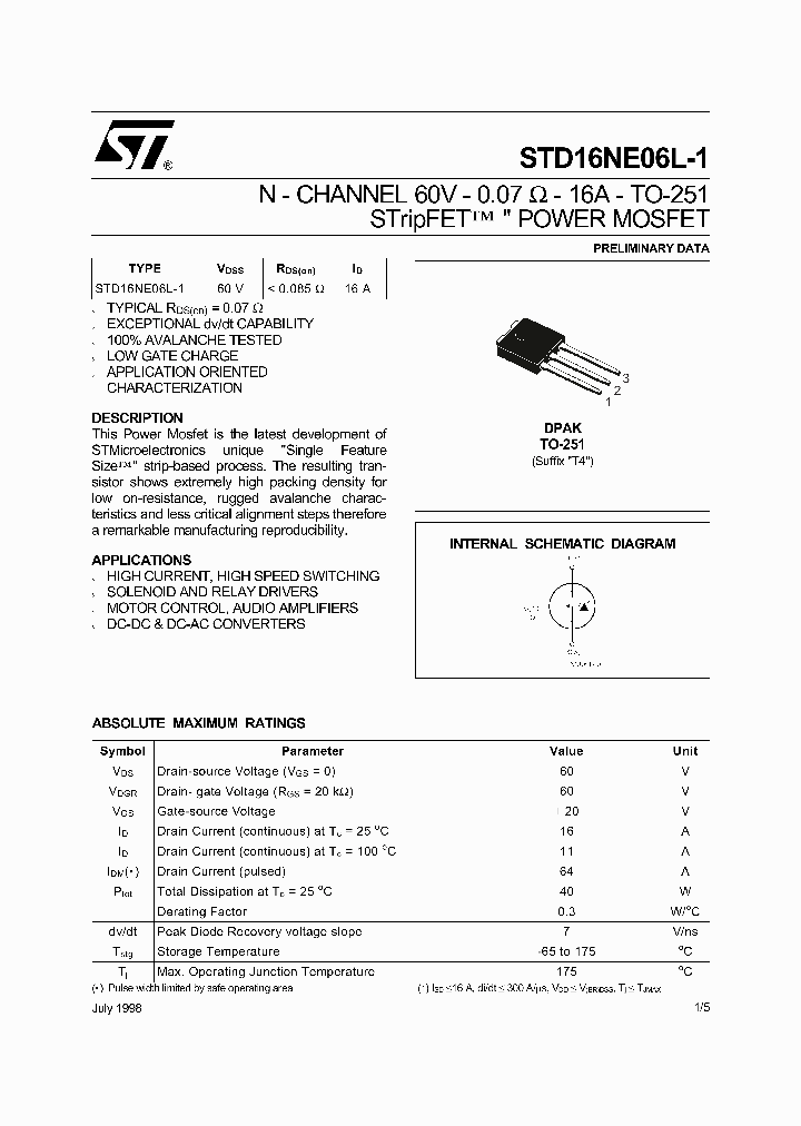 STD16NE06L-1_155446.PDF Datasheet