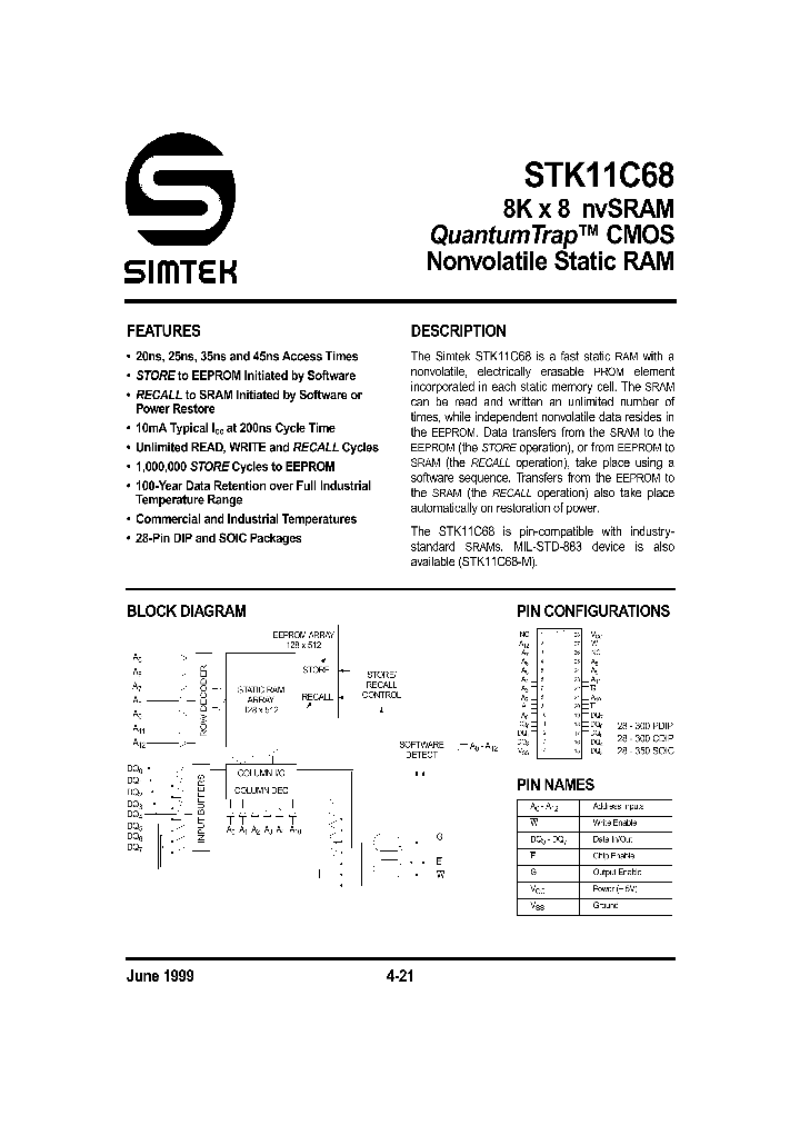 STK11C68_92129.PDF Datasheet