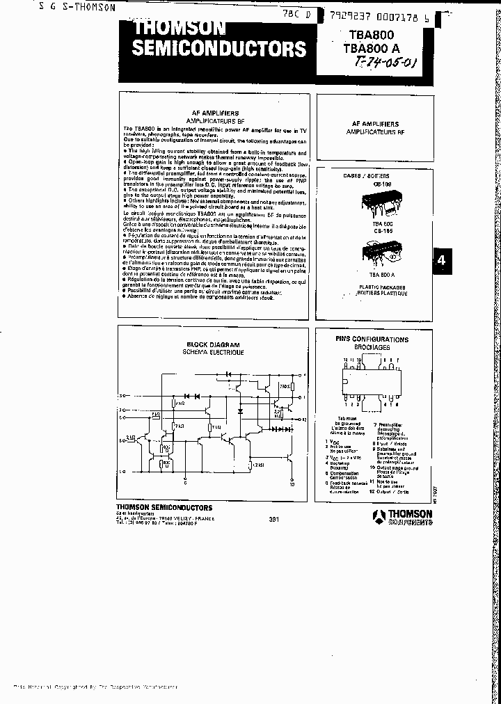 TBA800_71709.PDF Datasheet