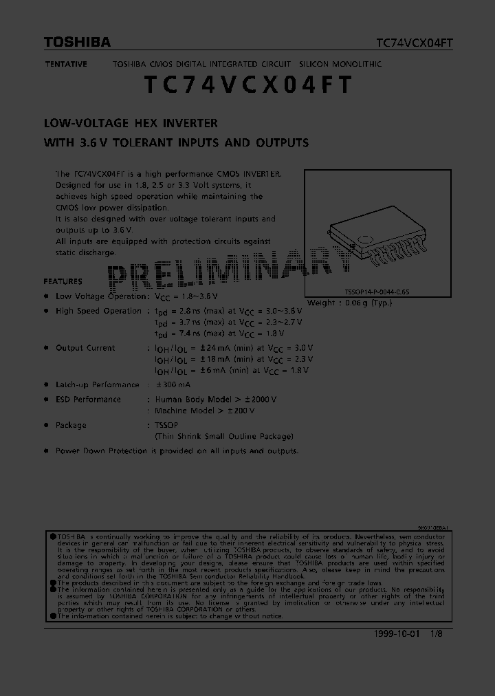 TC74VCX04FT_36793.PDF Datasheet