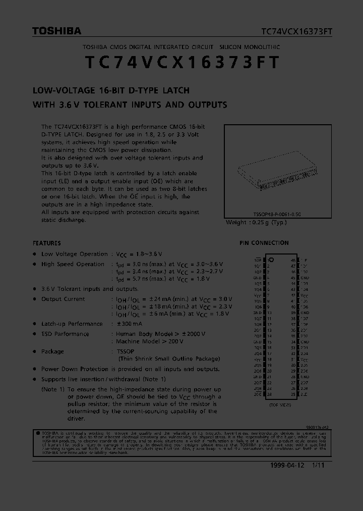 TC74VCX16373FT_36811.PDF Datasheet